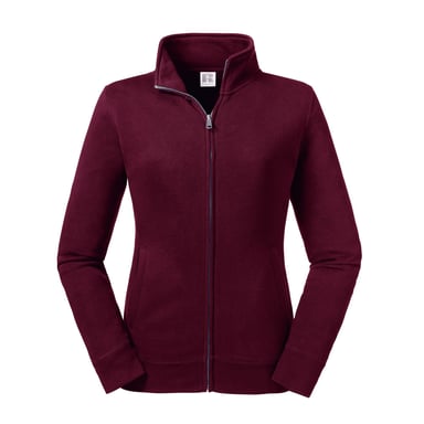 Russell Womens/Ladies Authentic Sweat Jacket (Burgundy)