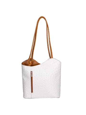 Gave Lux backpack women WHITE/COGNAC