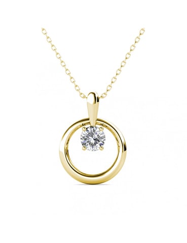 Octavia Pendants - Gold and Crystal