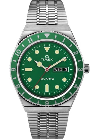 Timex Q Reissue Heren Horloge Zilverkleurig TW2U61700