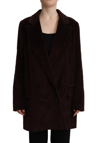 Long Double Breasted Trench Coat with Notch Lapel by Dolce & Gabbana