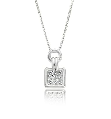 Orphelia Dames 925 Sterling Zilveren Ketting met Hanger - Zilver ZH-4599
