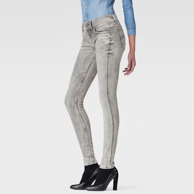 G-Star RAW Lynn Mid Waist Skinny Jeans