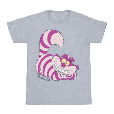 Disney Boys Alice In Wonderland Cheshire Cat T-Shirt (Sports Grey)