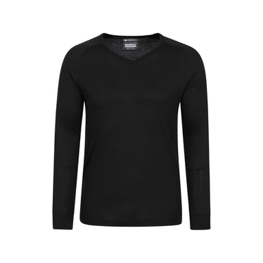 Mountain Warehouse Mens Talus V Neck Thermal Top (Black)