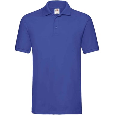 Fruit of the Loom Mens Premium Cotton Pique Polo Shirt (Royal Blue)