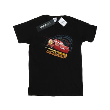 Disney Womens/Ladies Cars Lightning McQueen Cotton Boyfriend T-Shirt (Black)