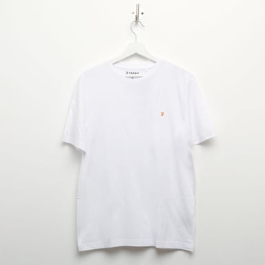 Men's Farah Alexander Circular T-Shirt in White