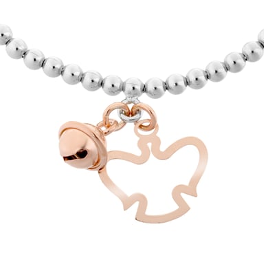 Orphelia Women's 925 Sterling Silver Bracelet - Silver/Rose ZA-7111