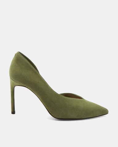 Ted Baker Daphnes Suede Court Shoe, Green