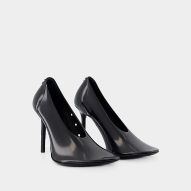 Courreges Nude Naaldhakken - - PVC - Zwart