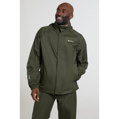 Mountain Warehouse Mens Pakka II Waterproof Jacket (Dark Khaki)