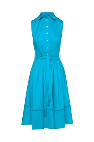Turquoise Button Detail Dress