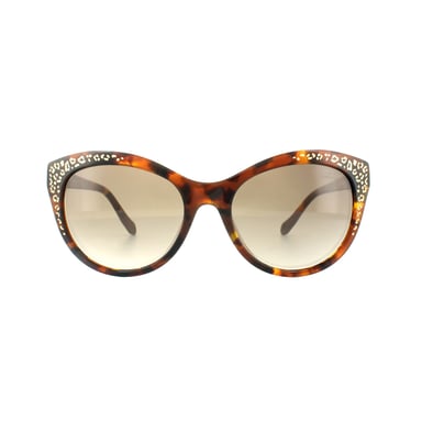 Roberto Cavalli Sunglasses Tseang RC992S 52G Dark Havana Gold Print Brown Mirror