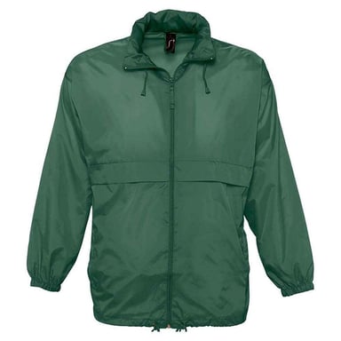 SOLS Unisex Adult Surf Windbreaker (Forest Green)