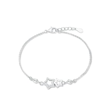 Amor Bracelet for ladies, 925 Sterling silver, zirconia synth. | star