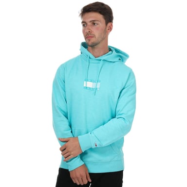 Men's Tommy Hilfiger box Logo Hoody in Blue