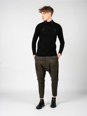 La Haine Inside Us Trousers LM064 Men's Green