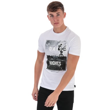Men's Armani Graphic Logo T-Shirt in White