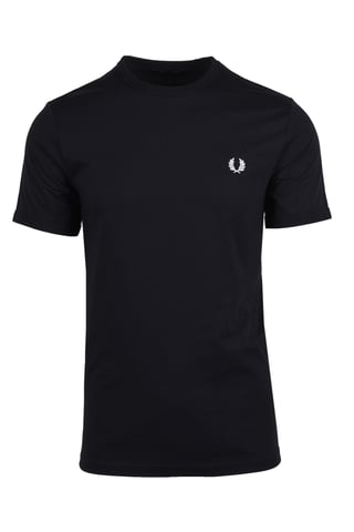 Men's Fred Perry Ringer T-Shirt in Black