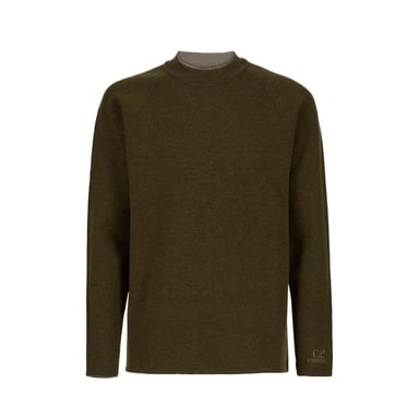 Men's C.P. Company Double Layer Crewneck Sweater in Green