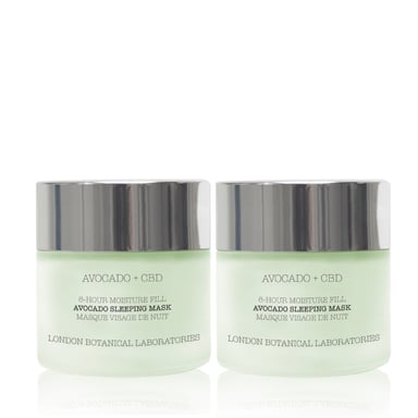 2 x Avocado + CBD | 8-Hour Moisture Fill Avocado Sleeping Mask 50ml