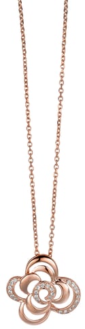 Orphelia Dames 925 Sterling Zilveren Ketting met Hanger - Roze ZH-4864/1