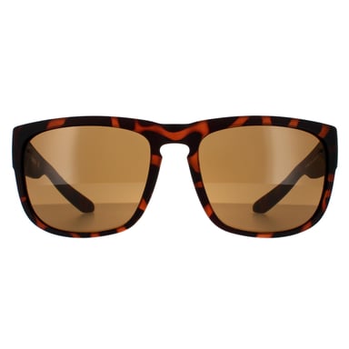 Dragon Square Mens Matte Tortoise Bronze Sunglasses
