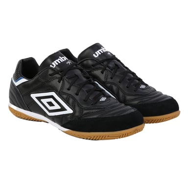 Umbro Mens Speciali Eternal Team Nt Leather Trainers (Black/White/Royal Blue)