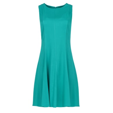 Green Colour Cloche Dress