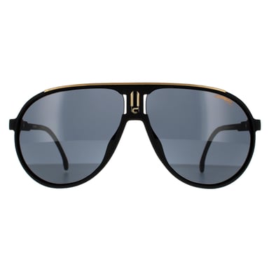 Carrera Aviator Unisex Matte Black Dark Grey Sunglasses