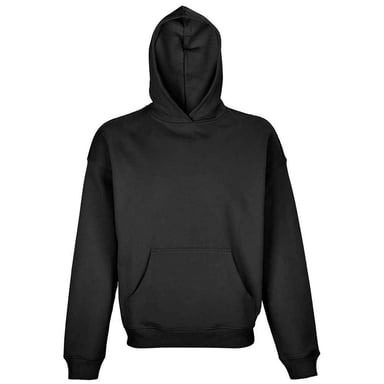 SOLS Unisex Adult Connor Oversized Hoodie (Black)