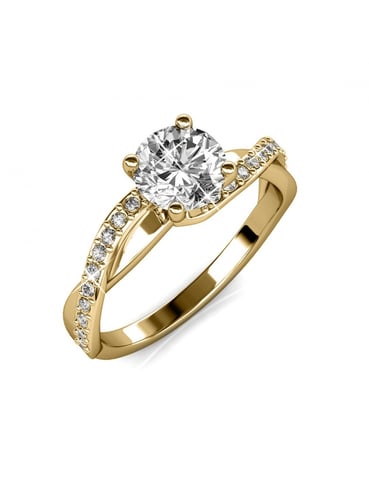 Eleanor Ring - Gold and Crystal