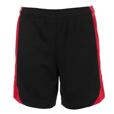 SOLS Childrens/Kids Olimpico Football Shorts (Black/Red)