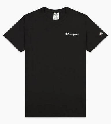 Womens Champion Short Sleeve Tee in Black