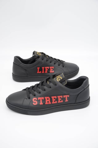 Dolce & Gabbana Men Leather Low-Top Sneakers