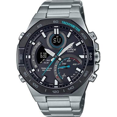 Casio Edifice Heren Horloge Zilverkleurig ECB-950DB-1AEF