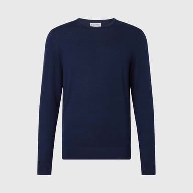 Men's Calvin Klein Merino Wool Jumper in Navy