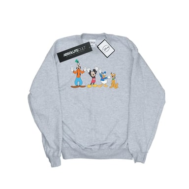 Disney Mens Mickey Mouse Friends Sweatshirt (Sports Grey)