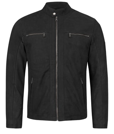 Rock Creek Lederjacke Schwarz
