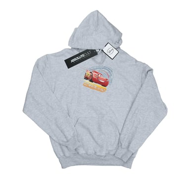 Disney Heren Cars Lightning McQueen Hoodie (Sportgrijs)
