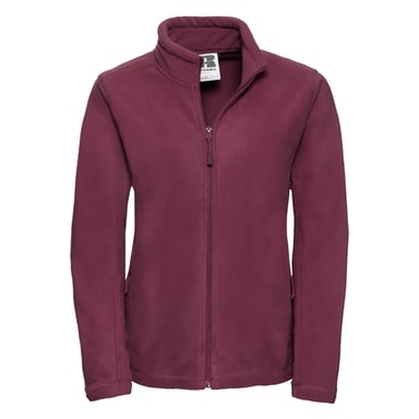Russell Womens/Ladies Full Zip Outdoor Fleece Jacket (Burgundy)