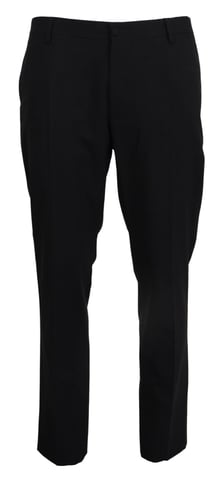 Dolce & Gabbana Gray Wool Stretch Dress Formal Slim Fit Men's Pant