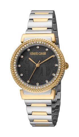 RC5L039M0095 Roberto Cavalli Women Quartz Stainless Steel Black 5 ATM 32 mm