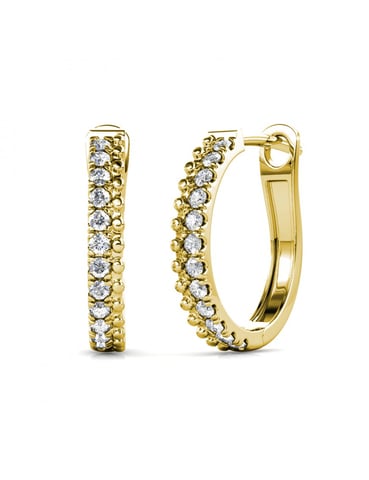 Aleah Earrings - Gold and Crystal