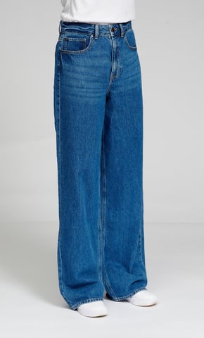 De Originele Performance Wijde Jeans - Medium Blauwe Denim