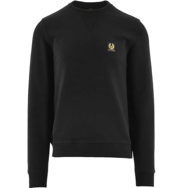 Belstaff Mens Cotton Fleece Sweater Black