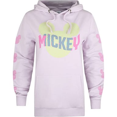 Disney Womens/Ladies Trip Mickey Mouse Hoodie (Lavender)