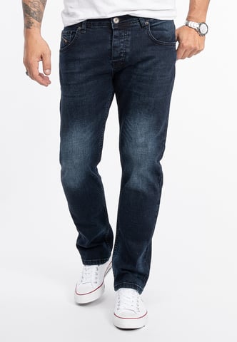 Rock Creek Jeans Straight Leg Blau