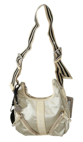 WAYFARER Women's White Shoulder Crossbody Sling Fabric Purse
